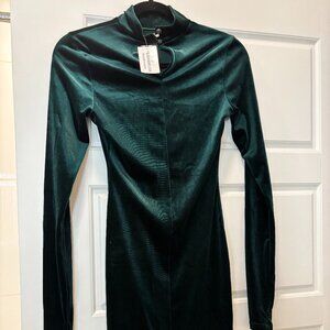 Windsor Velvet Green Dress